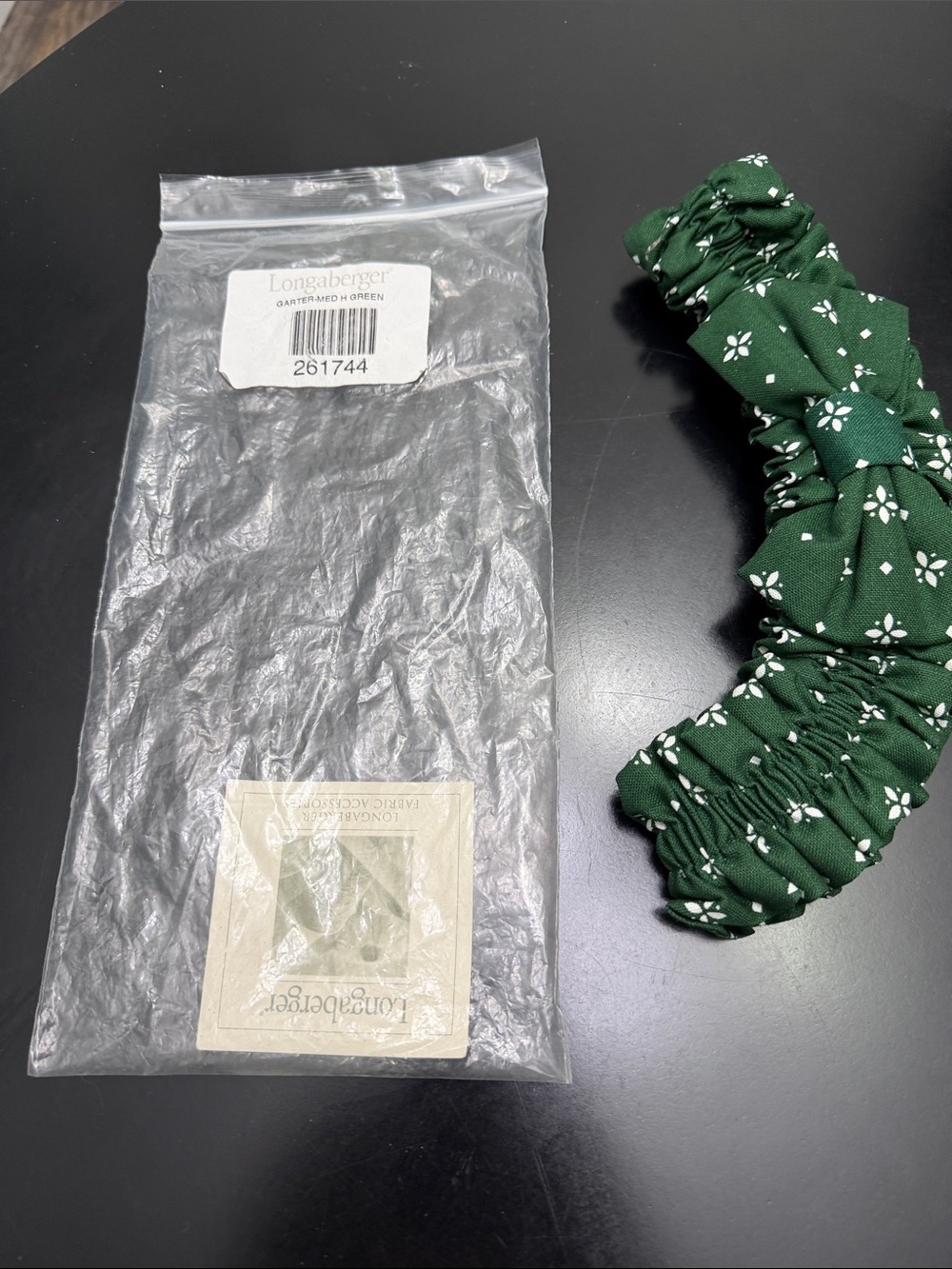 Longaberger Medium Garter Hunter Green